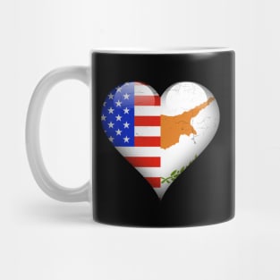 Half American Half Cypriot - Gift for Cypriot From Cyprus Mug